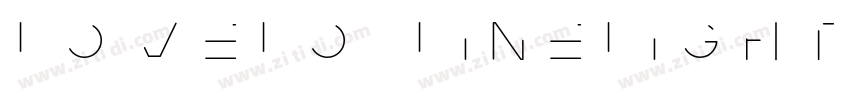 Lovelo LineLight字体转换